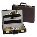 Leather Like Vinyl Attache' Case (18"x12.25"x4")